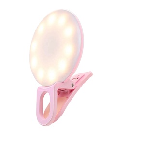 2024 accessoires de téléphone chauds gradation 3 Mode Mini Portable Selfie anneau rechargeable lumières téléphone Selfie lumière de remplissage - Product Image 1