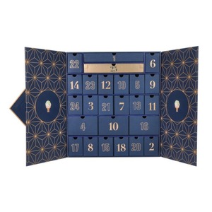 Luxury Beauty Advent Calendar <b>Box</b> 24 Days Double Door Skincare Gift <b>Box</b> <b>Empty</b> Rigid Paper Cosmetic Calendar <b>Box</b> For Makeup Perfu - Product Image 2