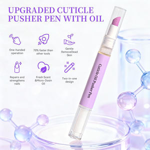 2合1角质层推油笔2毫升薰衣草气味指甲护理笔天然角蛋白维生素e防漏设计温和护理干燥 - Product Image 3