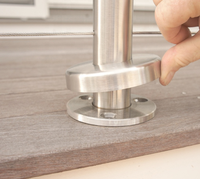 Cache-Base de Garde-Corps et Cache-Flange de Balustrade en Acier Inoxydable 304 316 pour Balcon, Terrasse et Escutcheon de Garde-Corps