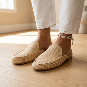 Handcrafted Raffia <b>Mules</b> - Product Image 2