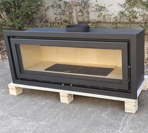 <span class=keywords><strong>Insert</strong></span> de cheminée en acier et bois moderne de haute qualité et poêle à bois autonome, chauffage au bois d'intérieur - Product Image 4