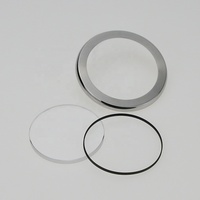 Nouvel arrivage : Lunette plate fixe en acier inoxydable 316L avec caractéristiques SKX007 et verre saphir plat pour pièces de boîtier de montre