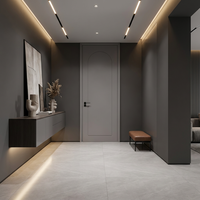 Porte intérieure en bois avec revêtement CPL anti-rayures, style moderne minimaliste, insonorisée, pour chambre et appartement, résistante à l'eau