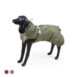 BlackDoggy Luxury Designer Dog Clothes Waterproof Winter Pet Suit Greyhound Coat for Dogs