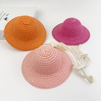 Sombrero de Papel de Lujo para Bebé con Flor y Lazo, Estilo a Rayas Ajustable para Bebés