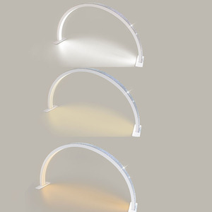 36W三光源ハーフムーンライトネイルテーブルLEDランプビューティーマニキュアデスクランプ - Product Image 5