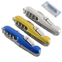Couteau multi-outils portable en acier inoxydable avec lame de scie et poignée confortable pour le bricolage et l'usage industriel