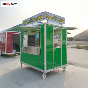 Carrito de Helados Móvil Personalizado, Carrito de Comida Rápida, Carrito de Dulces Remolcable, Restaurante Móvil para Centros Comerciales - Product Image 2