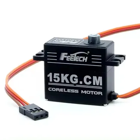 7.4V 15KG 디지털 메탈 기어 서보 모터 33g 180 도 Feetech FT9015M 글라이더 헬리콥터 레이싱 RC 자동차 모델 미니 윙 서보