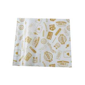 Fast Food Eco Friendly Disposable Printed Logo <b>Wax</b> <b>Paper</b> Greaseproof Food Grade Sandwich Burger Hot Dog Wrapping <b>Paper</b> - Product Image 2