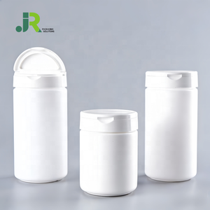 Flacone in Plastica HDPE <span class=keywords><strong>JERO</strong></span> da 500ml/750ml/1000ml a Bocca Larga Cilindrico Dritto per Integratori/Medicinali/Pillole con Tappo Flip-Top - Product Image 2