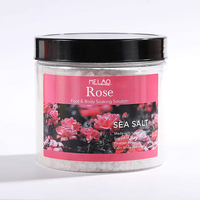 Sel de Bain Exfoliant Naturel en Cristal pour le Corps et les Pieds, Parfum Rose Lavande, Soin Spa au Lait, Idéal Cadeau Marque Blanche