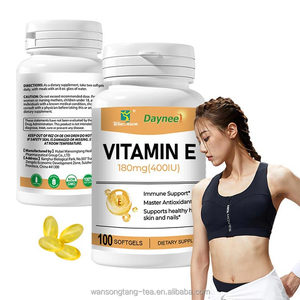 Vitamine E Capsule éclaircissante de marque privée Capsules pour le visage Capsules pour cheveux Soins de la peau Halal et huile de complément Capsule pour vitamine E - Product Image 1