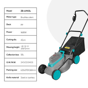 Uso domestico potente 1600W falciatrice elettrica a spinta a mano tagliaerba per il taglio dell'erba di grado industriale - Product Image 6