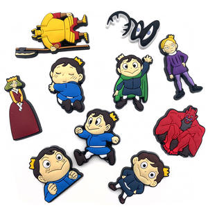 Mignon <span class=keywords><strong>Anime</strong></span> Kings série caoutchouc souple sabot chaussures décorations bricolage détachable personnage de dessin animé <span class=keywords><strong>Bojji</strong></span> PVC chaussures breloques pour enfants cadeau - Product Image 1