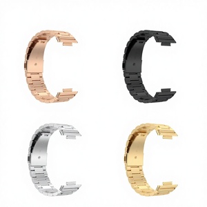 BEEFLYPOWER Correa de Repuesto de Acero Inoxidable para Reloj Inteligente Huawei <span class=keywords><strong>Fit2</strong></span> - Product Image 1