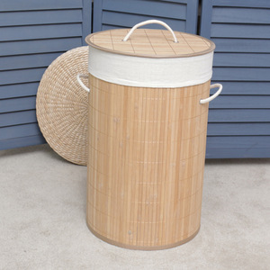 Panier de rangement pour vêtements tissés en bambou seau de rangement pour jouets vêtements boîte d'organisation pliable en <span class=keywords><strong>tissu</strong></span> - Product Image 3