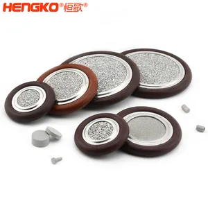 Vakum sistemleri için sinterlenmiş Metal filtre ISO-KF ile HENGKO DN 16 25 40 50 merkezleme halkaları