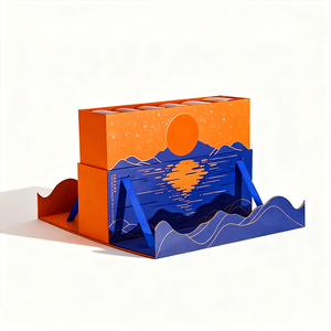 Embalaje de regalo personalizado para Festival, Impresión de logotipo, cartón de lujo, comida, pastel de <span class=keywords><strong>Luna</strong></span>, galleta, diseño creativo, cajas levantadas de papel rígido - Product Image 1