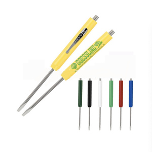 Promotional Chrome <b>Plastic</b> <b>Pocket</b> Screwdriver with Magnet 2-in-1 Drive DIY Grade OEM Customizable for Gift Giving - Product Image 1