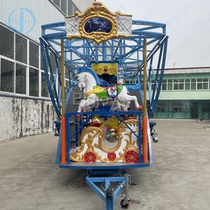 Remorque Portable 16 Maria <span class=keywords><strong>Polly</strong></span> Carrousel à vendre Usine Ventes directes Équipement <span class=keywords><strong>de</strong></span> <span class=keywords><strong>jeux</strong></span> <span class=keywords><strong>de</strong></span> plein air pour enfants Pliant, Spinning - Product Image 4