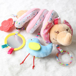 Usine 0-1 an infantile animal <span class=keywords><strong>lit</strong></span> wrap avec cloche miroir <span class=keywords><strong>voiture</strong></span> wrap jouet éléphant <span class=keywords><strong>lit</strong></span> wrap pendentif en gros - Product Image 3