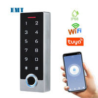Lector de teclado con Control de acceso independiente, aplicación Tuya, WiFi, IP68, impermeable, pantalla táctil inteligente, biométrico, huella dactilar, RFID