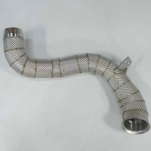 ท่อไอเสียพร้อมเกราะป้องกันความร้อนท่อไอเสียสำหรับ W205 Mercedes Benz C63 Amg - Product Image 4