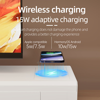 Support d'écran d'ordinateur double couche blanc avec deux tiroirs, charge sans fil et charge rapide, ainsi qu'un module USB3.0