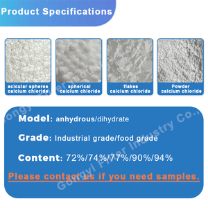 كلوريد الكالسيوم عالي الكثافة CaCl2 مسحوق كلوريد الكالسيوم اللامائي عامل تبريد - Product Image 3