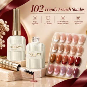 เจลยูวีสไตล์ฝรั่งเศส 102 สี ชุดขายส่ง แบรนด์ส่วนตัว สำหรับร้านเสริมสวยมืออาชีพ ปลอดสารพิษ ติดทนนาน ลอกออกได้ - Product Image 2