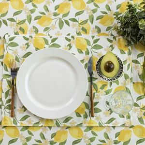 Washable Printed Polyester Place Mats Commercial Reusable Dining Pad For Party Rental Business And Wedding Decoration - Product Image 1