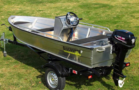 Bateau Jon en aluminium personnalisé de 12 pieds à vendre pour la pêche et les loisirs avec moteur hors-bord