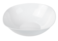 Ensemble d'assiettes et bols en verre opale en vrac de qualité restaurant, fournisseur de vaisselle résistant aux chocs thermiques