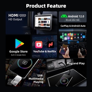 Keykeer Carplay Adapter Box rk3528 Android Auto <span class=keywords><strong>USB</strong></span> kết nối cho chuyển đổi dual-band Wifi phổ đồ đạc Xách Tay Xe - Product Image 2