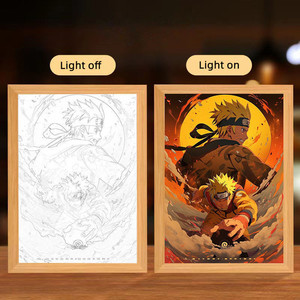 Cornice di pittura a LED 3D lampada miracolosa gioco di religione Custom migliori regali di compleanno camera da letto scrivania arredamento Dropshipping - Product Image 6