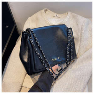 กระเป๋าหนังลายตารางเพชรปักโลโก้สั่งทำขายส่ง กระเป๋าสะพายข้างผู้หญิง กระเป๋าถือผู้หญิง - Product Image 2