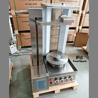 Offre Spéciale : Robot de découpe automatique de viande pour shawarma et kebab, rotatif, 4 brûleurs