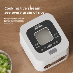 หม้อหุงข้าวอัจฉริยะอเนกประสงค์สำหรับครัว พร้อมฟังก์ชั่นตั้งเวลาล่วงหน้า วัสดุไทเทเนียมบริสุทธิ์เพื่อสุขภาพ แยกน้ำซุปและกากข้าวได้อย่างมีประสิทธิภาพ - Product Image 1