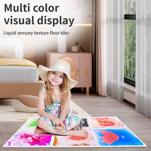 ABS quadrati sensoriali tappetini per bambini visive sensoriali piastrelle pavimento liquido tappetino per la scuola materna migliora lo sviluppo sensoriale - Product Image 3