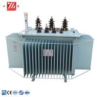 Transformateur de distribution immergé dans l'huile haute tension 35 kV 2500 kVA, bobinage en cuivre, refroidissement ONAN, équipement électrique extérieur