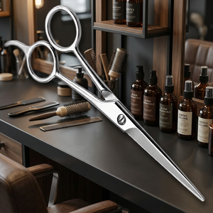 Tijeras de Peluquería Profesionales de Acero Inoxidable con Logotipo Personalizado, Ligeras, para Diestros, Mango Mediano, para Salones de Belleza y Barberías - Privado - Product Image 2