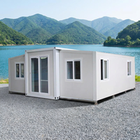 Maison conteneur extensible moderne pour café en plein air, magasin de détail modulaire préfabriqué, bar mobile pop-up
