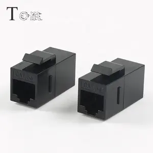 TOM-KJ-6-C5 CAT5E/CAT6 Parete UTP a 180 gradi telecom comunicazione RJ45 InLine Accoppiatore cat5e keystone jack