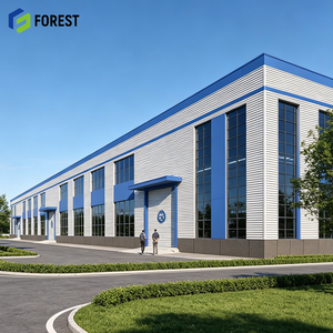 Estructura de Acero Modular Comercial para Taller, Resistente a la Corrosión, Fabricada con Acero Q355b, Diseño OEM - Product Image 1