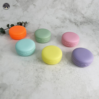 Conteneur vide de baume à lèvres en forme de gâteau macaron personnalisé 5g 10g crème de soin de peau PP pot cosmétique en plastique emballage de beauté