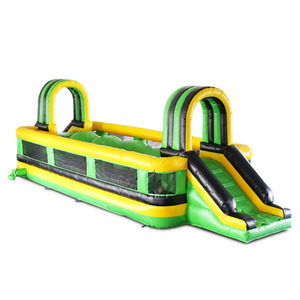 Nuovo Design piccolo soffiaggio gonfiabile corsa ad ostacoli casa di rimbalzo con scivolo per i bambini - Product Image 1