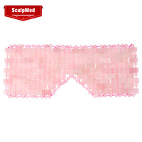Masque facial en jade naturel pour la beauté et masque pour les yeux en quartz rose