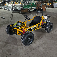 Buggy Kart Resistente de Gasolina de 4 Tiempos y 212cc con Transmisión por Cadena y Freno de Disco para Carreras al Aire Libre - Uso Infantil y Adulto, Velocidad Máxima de 80km/h